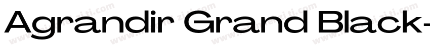 Agrandir Grand Black字体转换